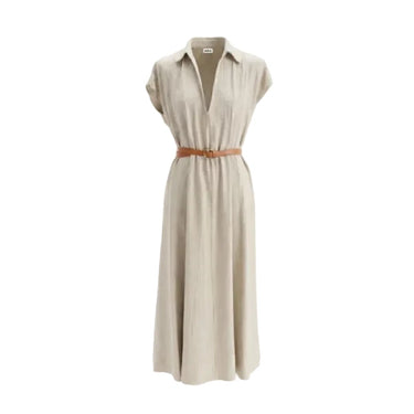 BERNA Vestito lungo con cintura | Blue Express