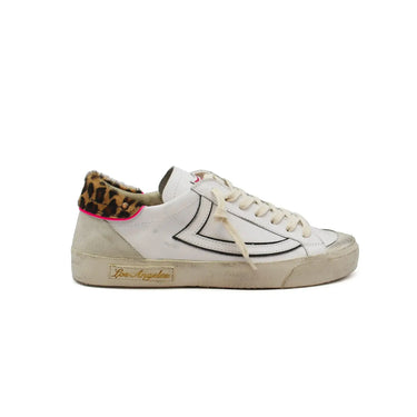 htc los angeles SHOES HTC VIPERS LOW WOMAN ANIMALIER WHITE