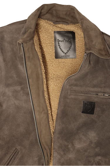 Hollywood Trading Company HTC L.A. Terry Suede Jacket Dark Chocco | Blue Express
