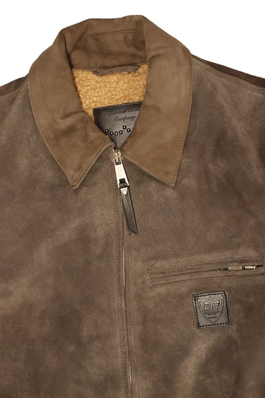 Hollywood Trading Company HTC L.A. Terry Suede Jacket Dark Chocco | Blue Express