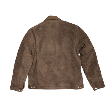 Hollywood Trading Company HTC L.A. Terry Suede Jacket Dark Chocco | Blue Express