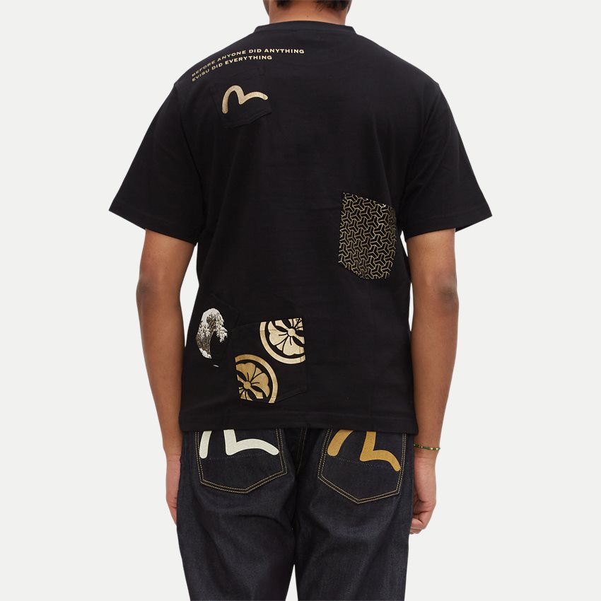 Evisu Seagull Print Multi Pocket Tee