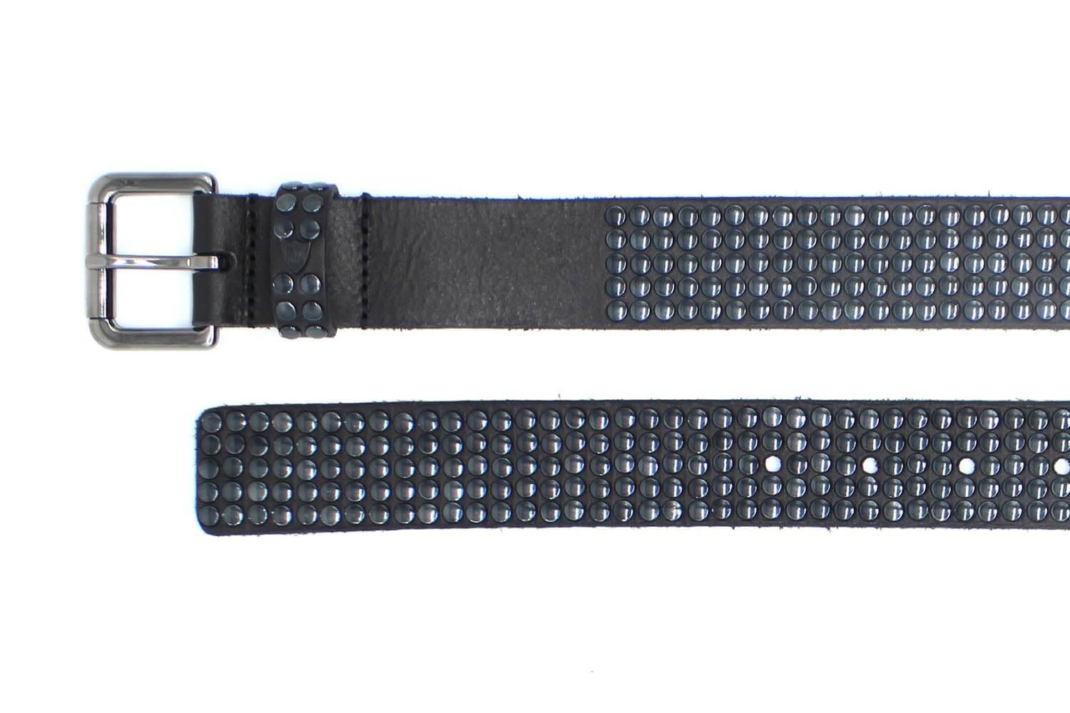 HTC L.A. 5.000 Metal Black Studs Belt Blue Express