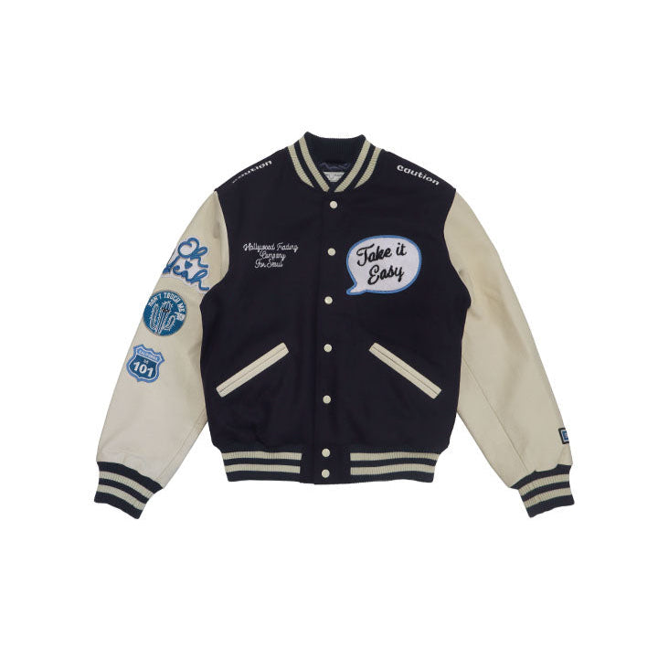 HTC L.A. Varsity Jacket Navy