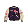 Hollywood Trading Company LEATHER JACKETS HTC VARSITY JACKET PURPLE