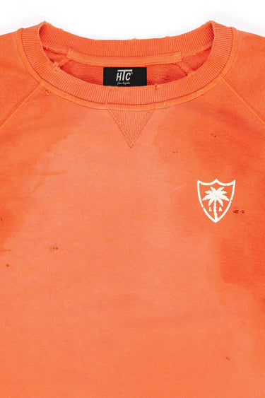 HTC LOS ANGELES sweater HTC LIL PALM LOGO CREWNECK ORANGE