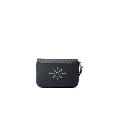 Hollywood Trading Company HTC STUDDED SMALL ZIP WALLET | Blue Express