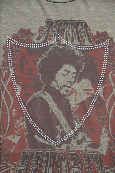 Hollywood Trading Company HTC VINTAGE JIMI HENDRIX STUDDED T-SHIRT | Blue Express