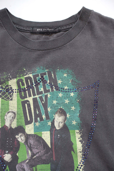 Hollywood Trading Company HTC VINTAGE GREEN DAY LUX T-SHIRT GREY/GREEN | Blue Express