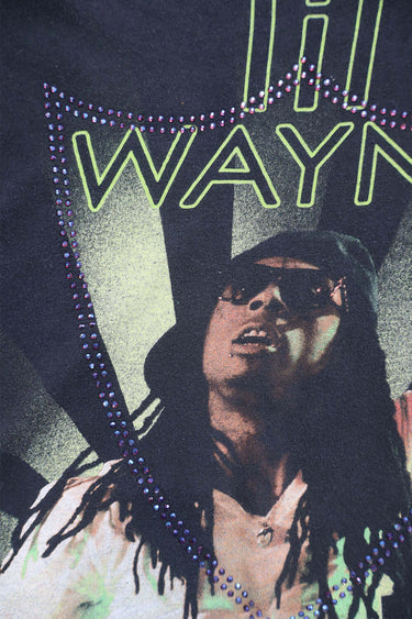 Hollywood Trading Company HTC VINTAGE LIL WAYNE LUX T-SHIRT BLACK/GREEN | Blue Express