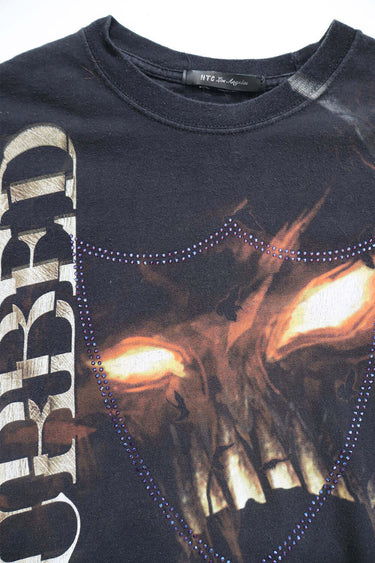 Hollywood Trading Company HTC VINTAGE DISTURBED LUX T-SHIRT MIX BLACK | Blue Express