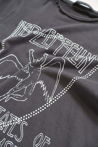 Hollywood Trading Company HTC VINTAGE LED ZEPPELIN STUDDED T-SHIRT BLACK/SILVER | Blue Express