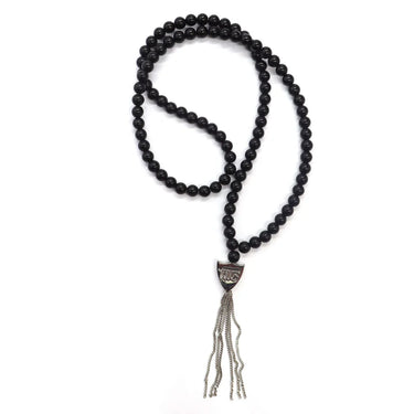 Hollywood Trading Company kMYSTERY SHIELD NECKLACE BLACK | Blue Express
