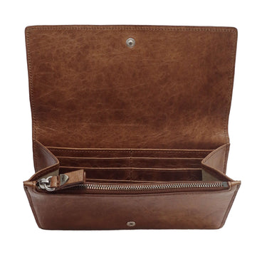 htc los angeles WALLETS NANCY LONG WALLET COGNAC