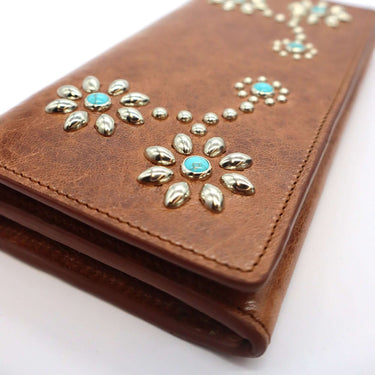 htc los angeles WALLETS NANCY LONG WALLET COGNAC