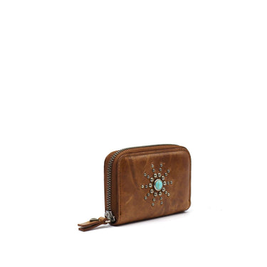 htc los angeles WALLETS CLASSIC HTC SMALL ZIP WALLET COGNAC