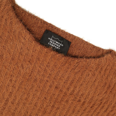 htc los angeles SWEATERS RIBBED SWEATER WOMAN RUST