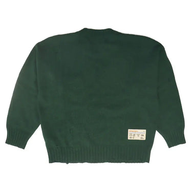 htc los angeles ROUND NECK SWEATER MAN FOREST GREEN | Blue Express