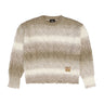 htc los angeles SWEATERS DESTROYED GRADIENT SWEATER MAN SMOKY BEIGE