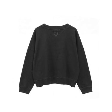 HTC LIPS SWEATER WOMAN BLACK