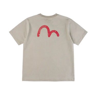 EVISU Seagull Print Relax Fit T-Shirt | Blue Express