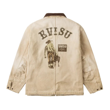 Evisu Seagull Multi-Pocket Vintage Canvas Coverall Jacket Beige – foto 2 | Blue Express