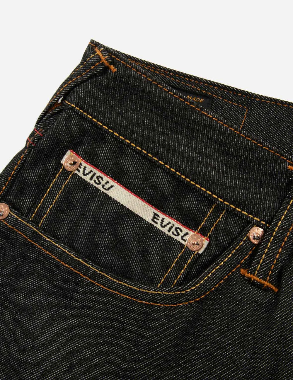 Evisu Seagull Textured Embroidery Slim Fit  Jeans