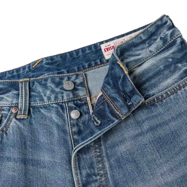 Evisu Ecru Daicock Print Loose Fit Jeans 2038 Mid Tone Indigo – foto 6 | Blue Express