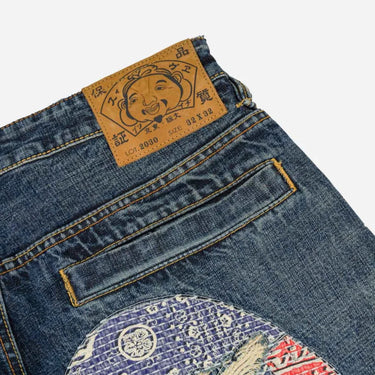 Evisu Boro Daicock Selvedge Jeans 2030 Mid Tone Indigo – foto 5 | Blue Express