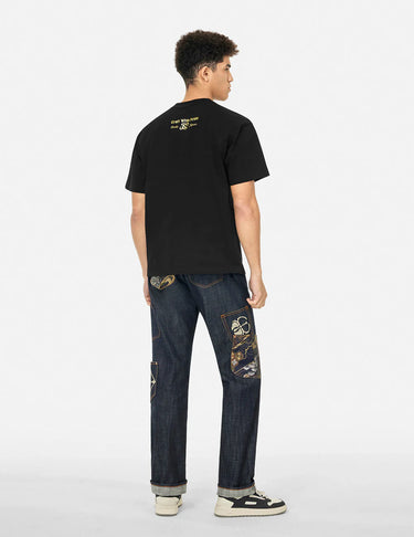 Evisu MULTI-POCKET AND MULTI-PRINT RELAX FIT T-SHIRT | Blue Express