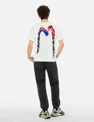 Evisu POSTER DAICOCK PRINT REGULAR FIT T-SHIRT | Blue Express
