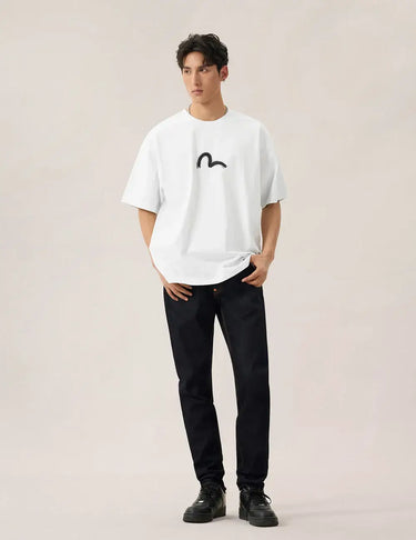 Evisu Hand-Brushed Daicock Print T-Shirt | Blue Express