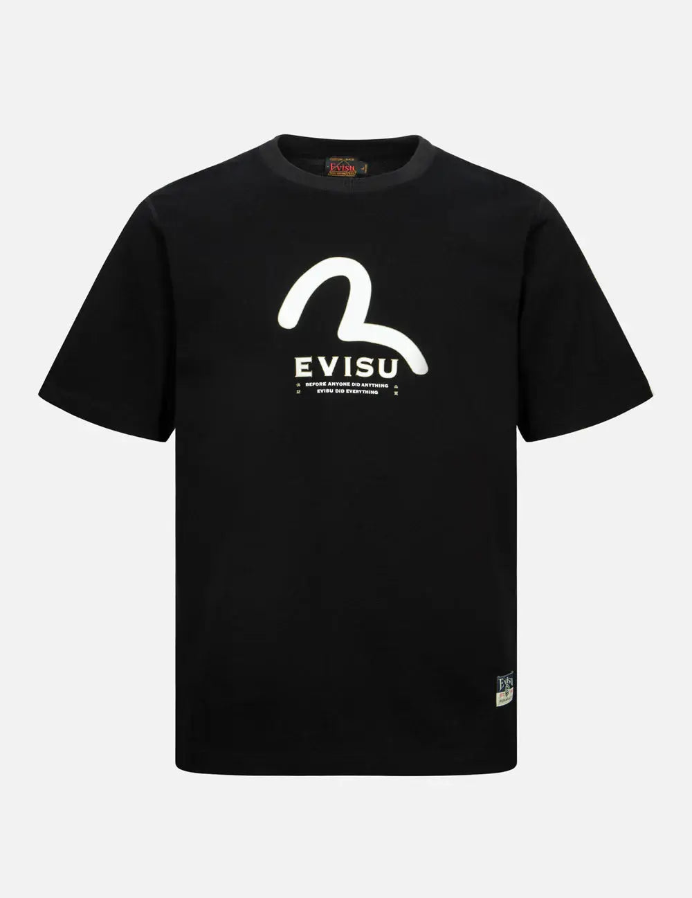 Evisu Seagull Print Multi Pocket Black Tee Blue Express