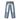 Evisu Ecru Daicock Print Loose Fit Jeans 2038 Mid Tone Indigo | Blue Express
