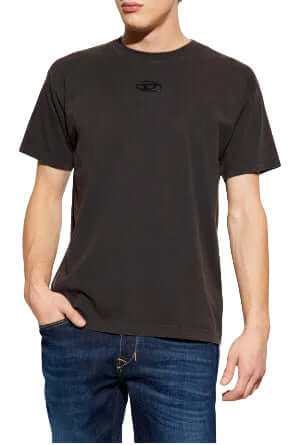 DIESEL T-SHIRT t-norm-v9 black
