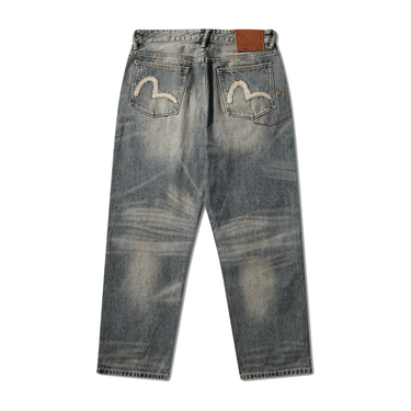 Evisu Multi-Pocket Style Washing Jeans Indigo | Blue Express