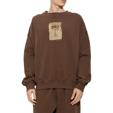 Brushed Palm Tree Loose Crew