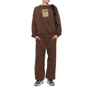 Brushed Palm Tree Loose Crew