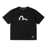 Evisu Seagull & Daicock printed tee With Splash | Blue Express