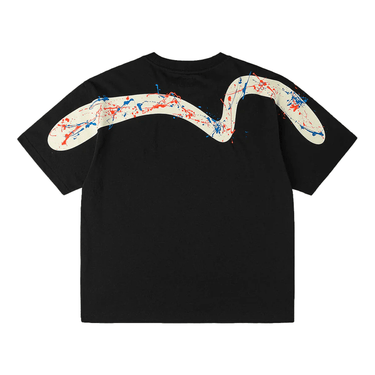 Evisu Seagull & Daicock printed tee With Splash | Blue Express