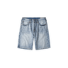 Evisu Daicock Spray Dye Denim Shorts | Blue Express