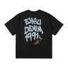 Evisu Angel Graffiti Slogan T-shirt | Blue Express