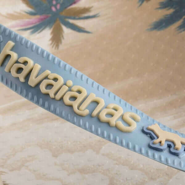 Havaianas Top Maison Kitsuné Hawaiian Flip Flops Beige Blue Express