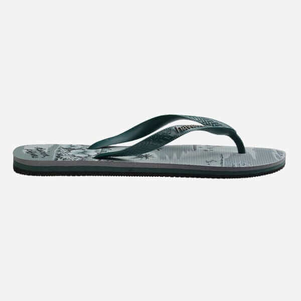 Havaianas Top Maison Kitsune Hawaiian Flip Flops Gray Blue Express