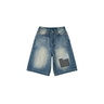 Evisu Sashiko Patch Denim Shorts | Blue Express