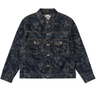 Evisu Allover Leopard Jacquard Denim Jacket | Blue Express