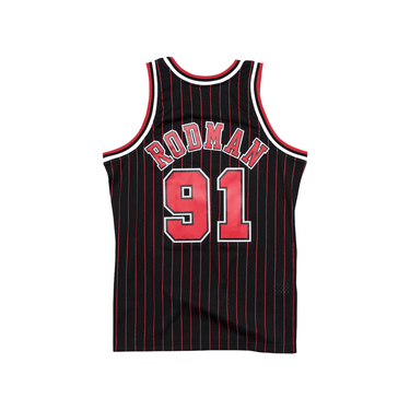 Dennis Rodman Chicago Bulls 1995-96 Black Swingman Player Jersey Dennis Rodman Chicago Bulls 1995-96 Black Swingman Player Jersey  Dennis Rodman Chicago Bulls 1995-96 Black Swingman Player Jersey