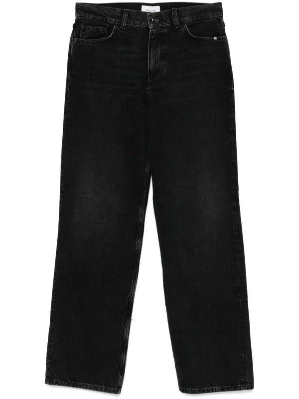 Amish Jeans Jenny In Denim Nero