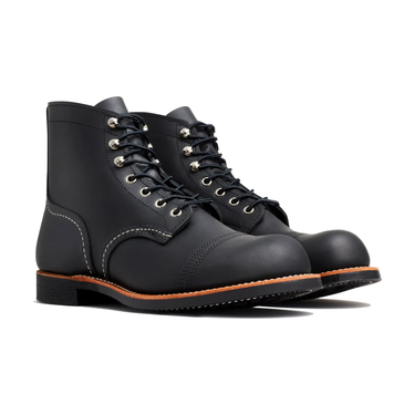 Men's 6-Inch Iron Ranger in Black Harness Leather