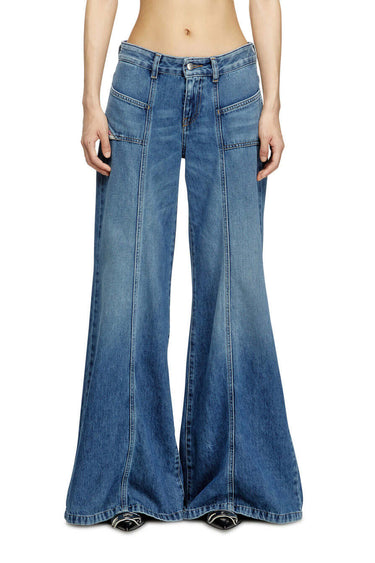 DIESEL flare jeans d-akii 09m56 denim | Blue Express